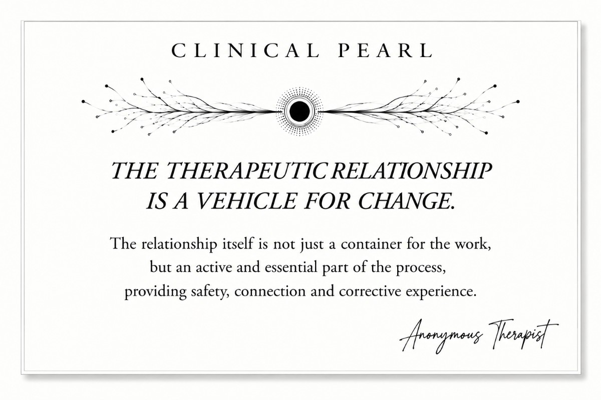 The Therapeutic Relationship Is a Vehicle for Change